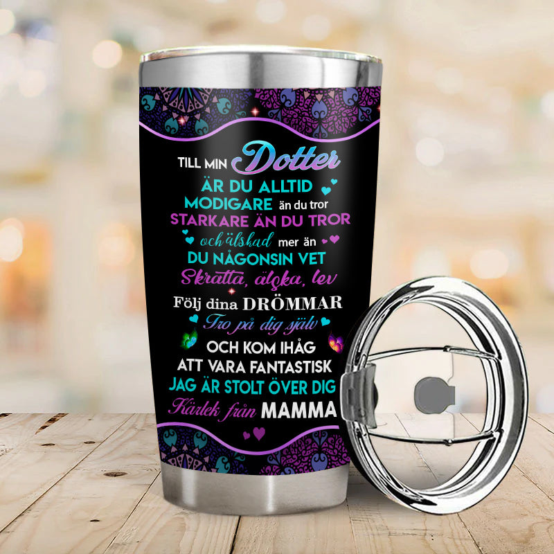 Skönhet är i dig - Present till dottern - Personligt glas