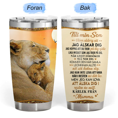 Värmen från en mors beröring - Present till sonen - Personligt glas