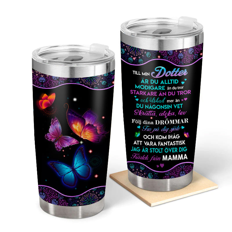 Skönhet är i dig - Present till dottern - Personligt glas