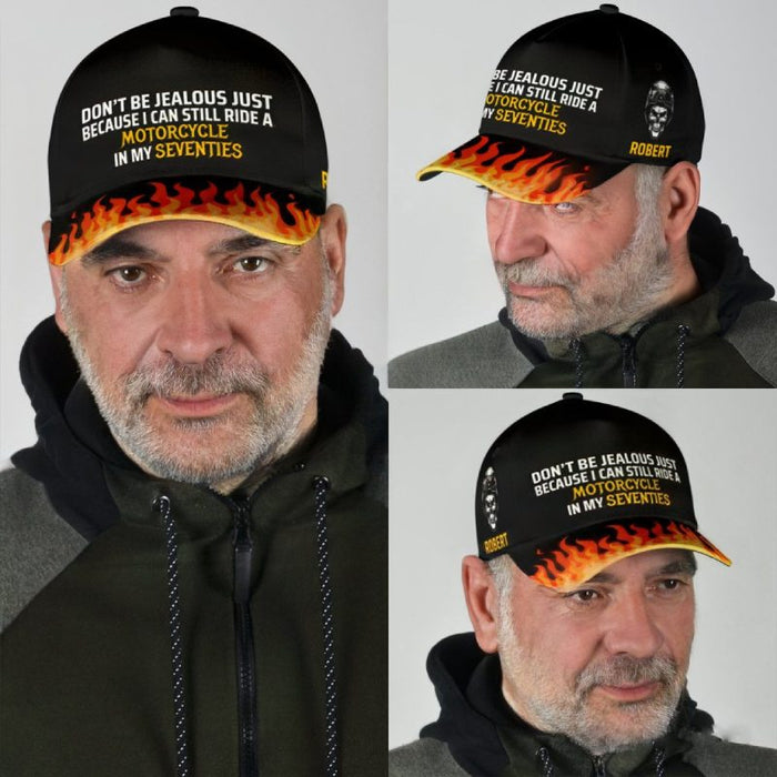 I Can Ride a Motorcycle - Gift for a Biker  - Personalized Cap