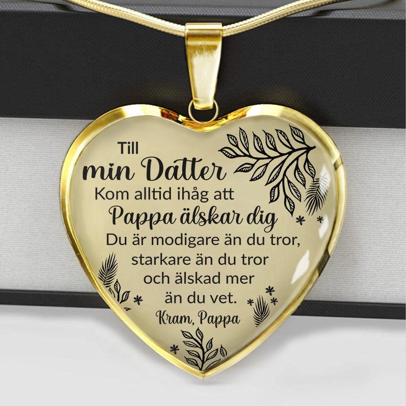 Halsband från far till dotter "Oändlig kärlek"