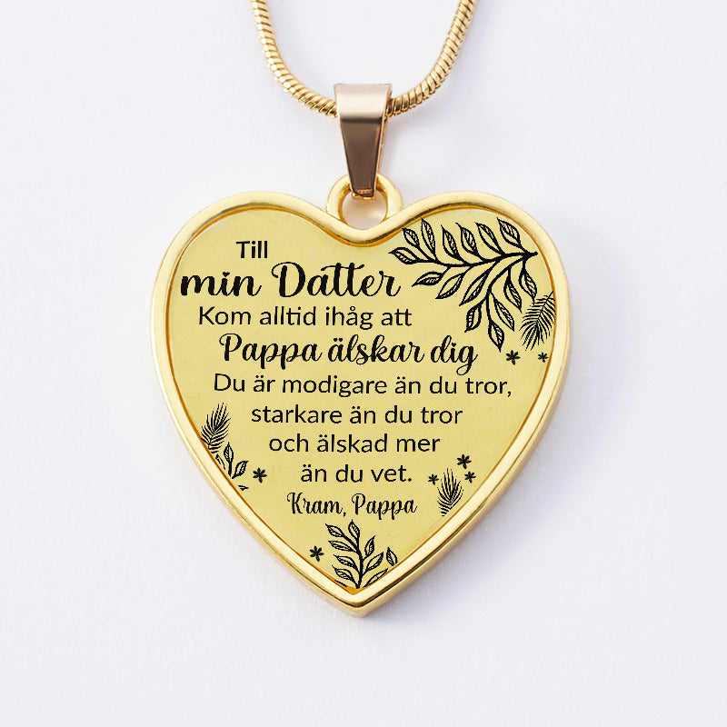 Halsband från far till dotter "Oändlig kärlek"