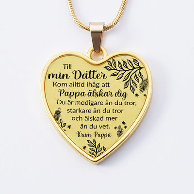 Halsband från far till dotter "Oändlig kärlek"
