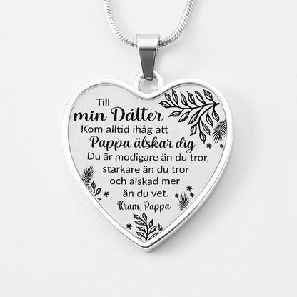 Halsband från far till dotter "Oändlig kärlek"
