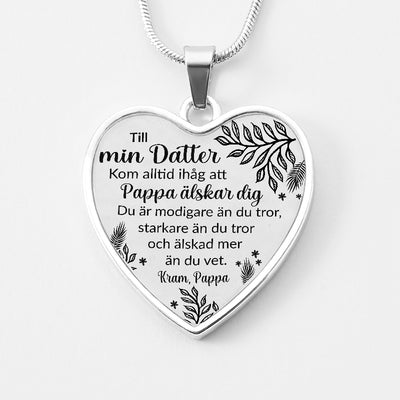 Halsband från far till dotter "Oändlig kärlek"