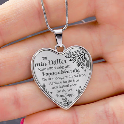 Halsband från far till dotter "Oändlig kärlek"
