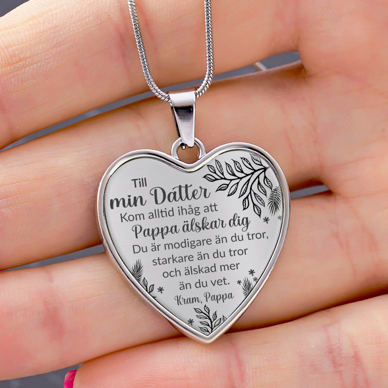 Halsband från far till dotter "Oändlig kärlek"