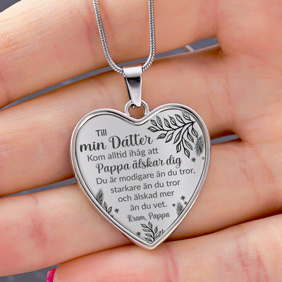 Halsband från far till dotter "Oändlig kärlek"