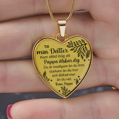 Halsband från far till dotter "Oändlig kärlek"