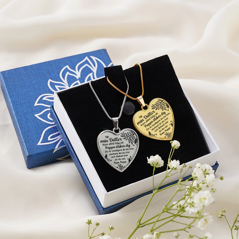 Halsband från far till dotter "Oändlig kärlek"