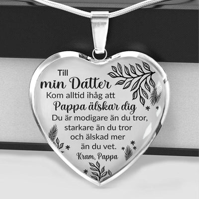 Halsband från far till dotter "Oändlig kärlek"