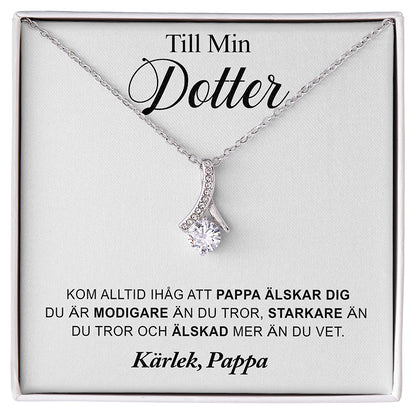 Halsbandshänge till din dotter "Jag är stolt över dig"