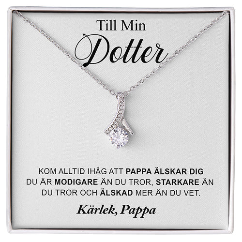 Halsbandshänge till din dotter "Jag är stolt över dig"