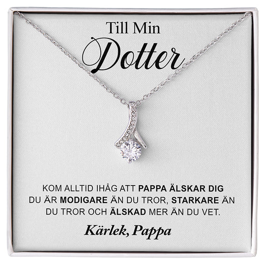 Halsbandshänge till din dotter "Jag är stolt över dig"