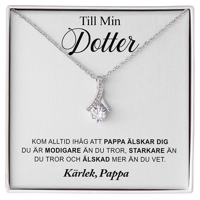 Halsbandshänge till din dotter "Jag är stolt över dig"