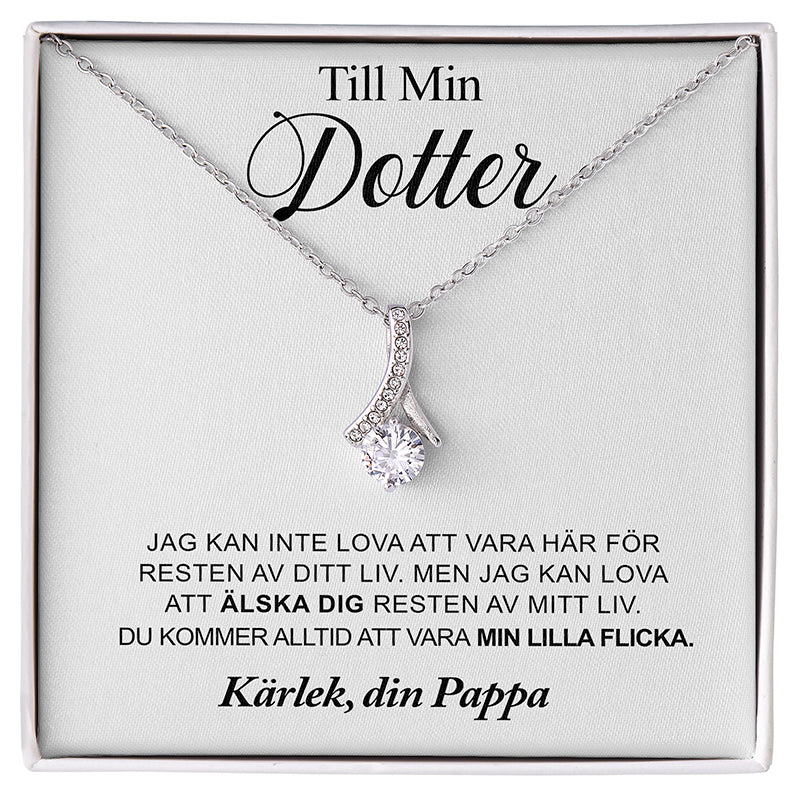 Halsbandshänge till din dotter "Jag kommer att finnas där för dig"