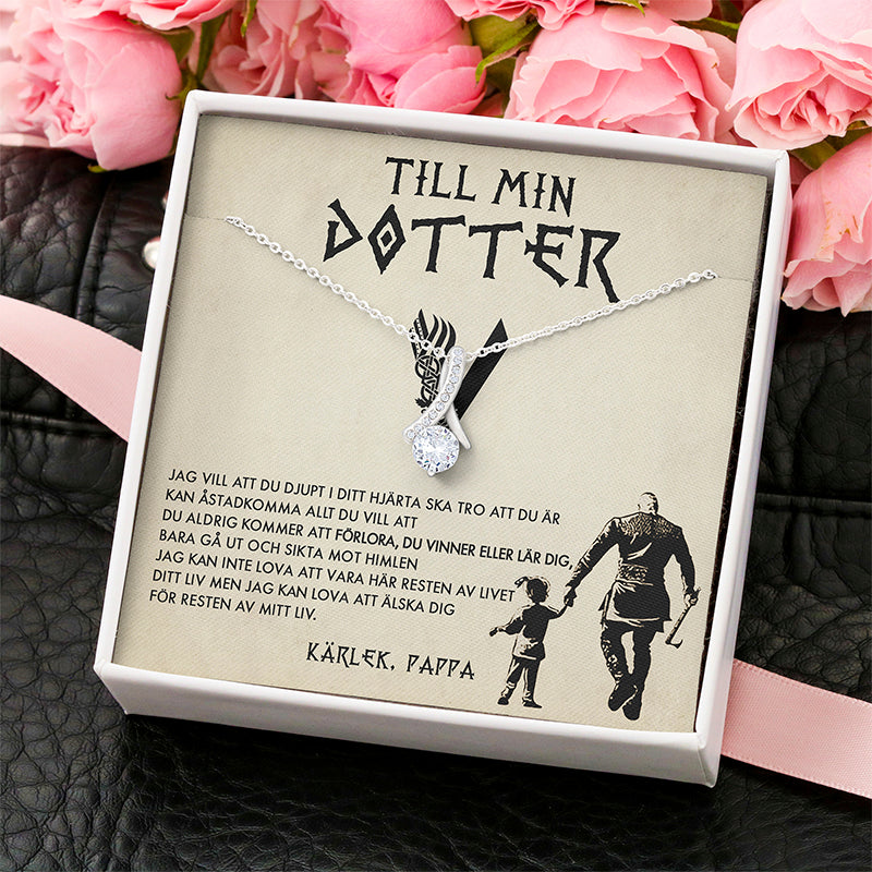 Halsbandshänge till din dotter "För min underbara dotter"