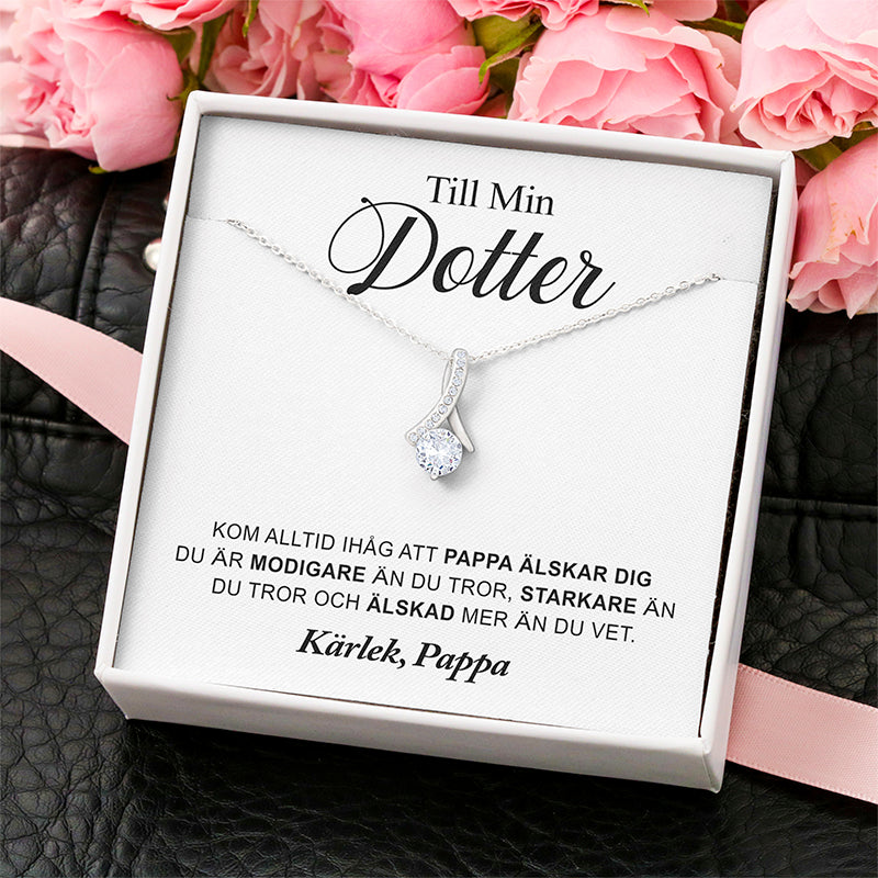 Halsbandshänge till din dotter "Jag är stolt över dig"