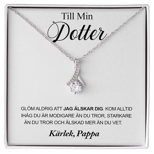 Halsbandshänge till din dotter "Du är min själ"