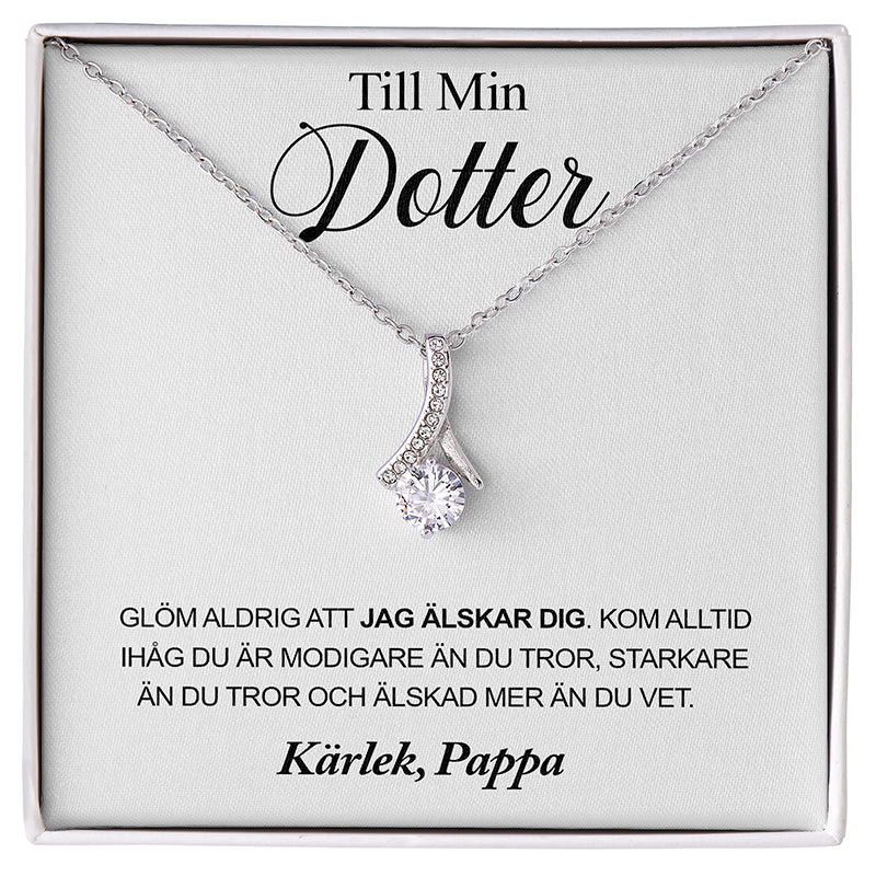 Halsbandshänge till din dotter "Du är min själ"