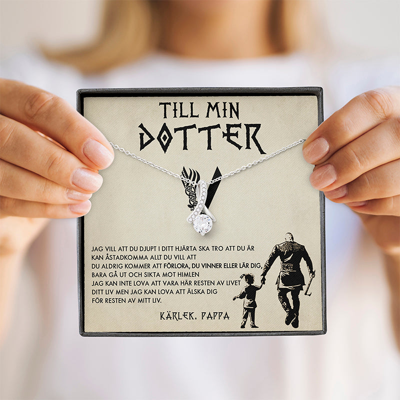Halsbandshänge till din dotter "För min underbara dotter"