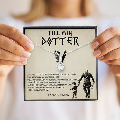 Halsbandshänge till din dotter "För min underbara dotter"