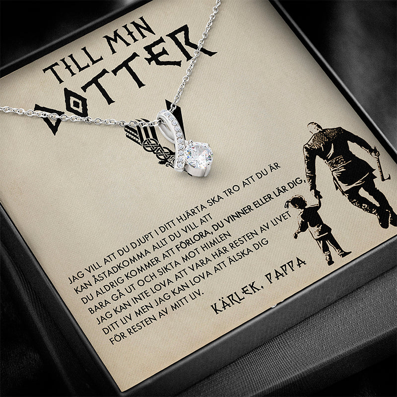 Halsbandshänge till din dotter "För min underbara dotter"