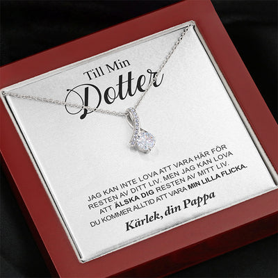 Halsbandshänge till din dotter "Jag kommer att finnas där för dig"