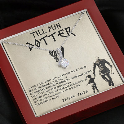 Halsbandshänge till din dotter "För min underbara dotter"