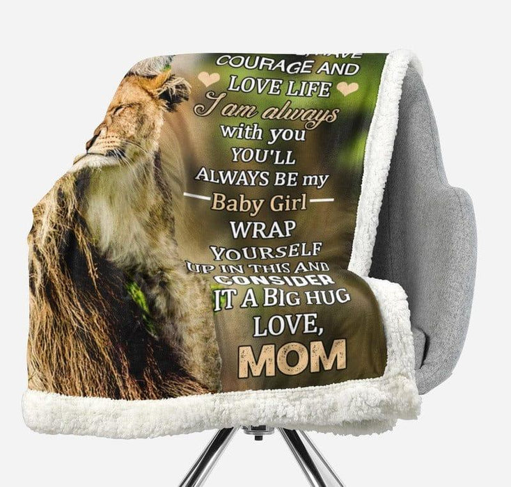 Blanket from mom to daughter with gratitude, that I have you - Galaxate