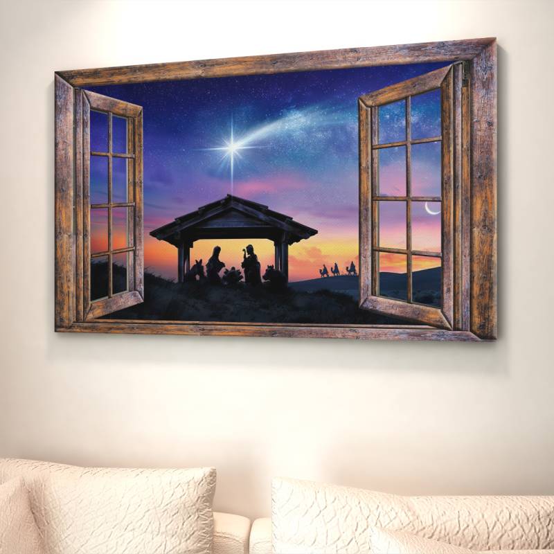 Foto på duk - "Familjens solnedgång"