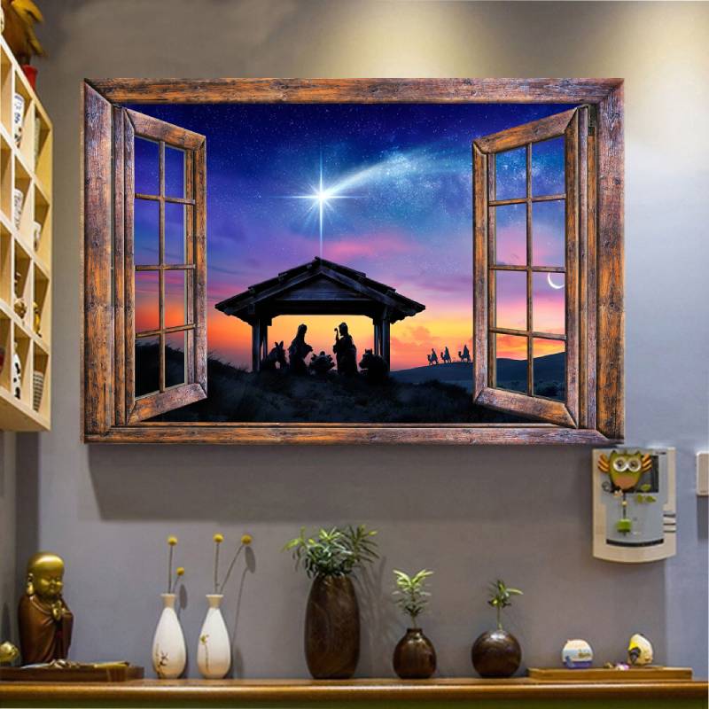 Foto på duk - "Familjens solnedgång"