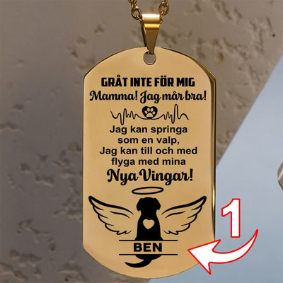 Kundanpassad minnes-identitesbricka - Bra minnen