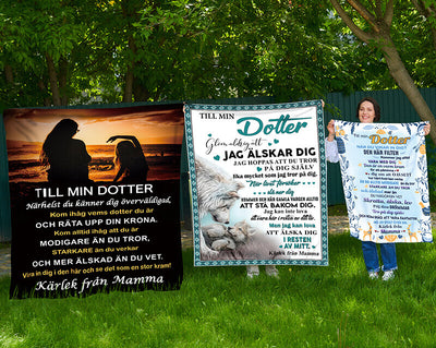 Filt Från Mor till Dotter - "För den vackraste dottern i världen"