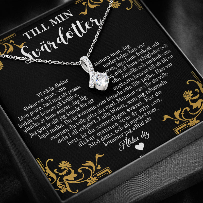 Halsbandshänge från svärmor till svärdotter -  Jag är stolt över dig