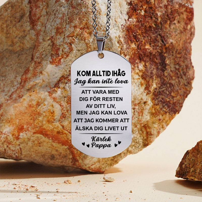 Hängsmycke med gravyr till barn - Min mening med livet