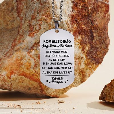 Hängsmycke med gravyr till barn - Min mening med livet