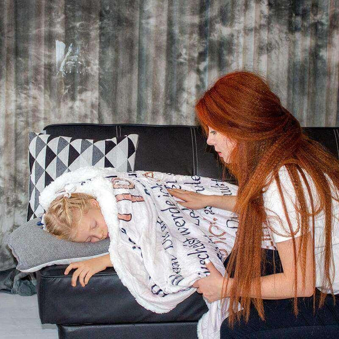 Blanket from mom to daughter with gratitude, that I have you - Galaxate