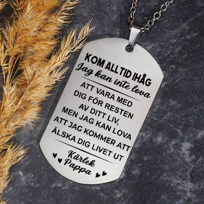 Hängsmycke med gravyr till barn - Min mening med livet