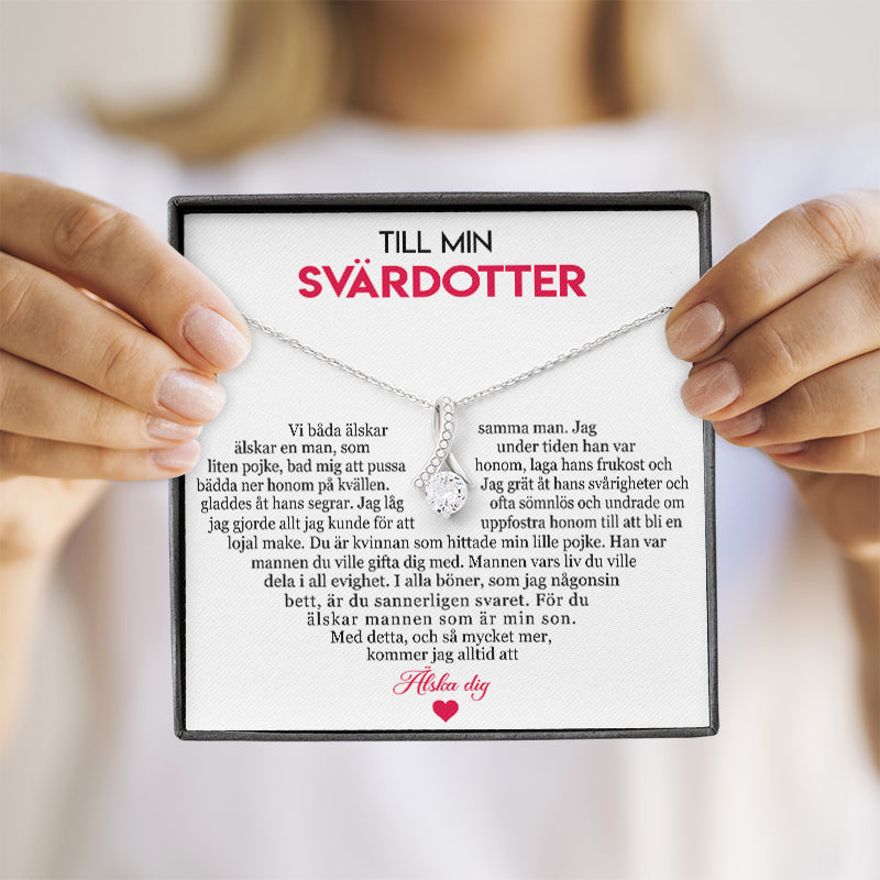 Halsbandshänge från svärmor till svärdotter -  Du är den bästa svärdottern