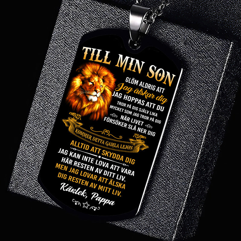 Hänge från far till son - "Modigt hjärta"