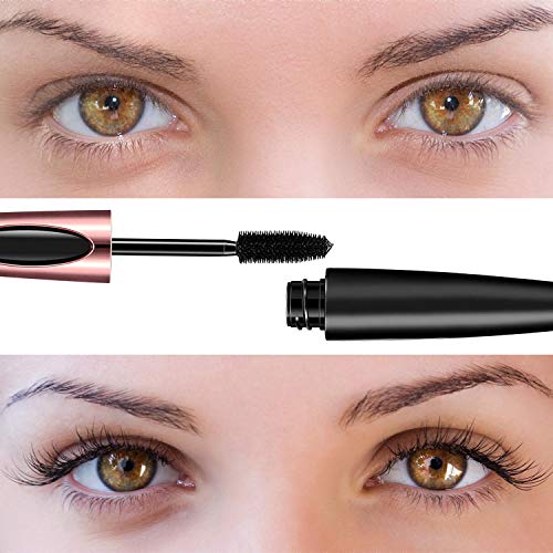 Mascara med 4D silkesfibrer