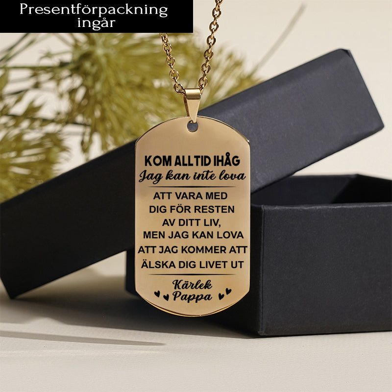 Hängsmycke med gravyr till barn - Min mening med livet