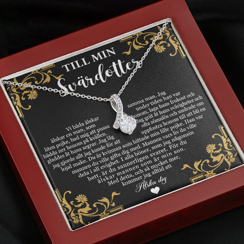 Halsbandshänge från svärmor till svärdotter -  Jag är stolt över dig