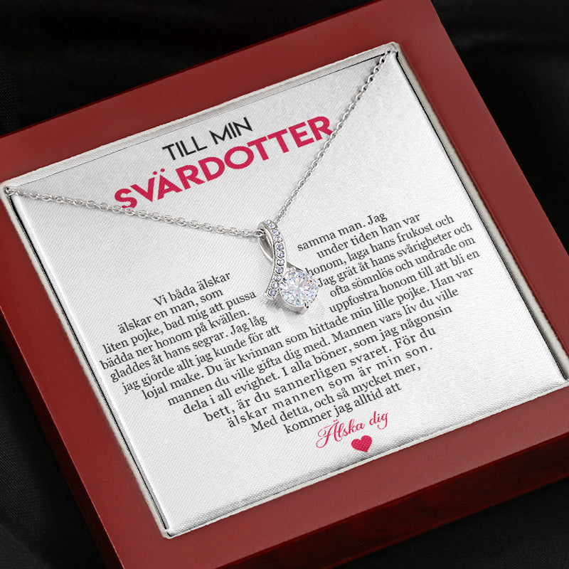 Halsbandshänge från svärmor till svärdotter -  Du är den bästa svärdottern