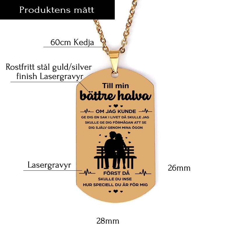 Vi är gjorda för varandra - Hänge för en älskad