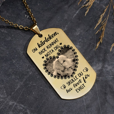 Kundanpassad minnes-identitesbricka - Stort fotavtryck i mitt liv