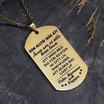 Hängsmycke med gravyr till barn - Min mening med livet