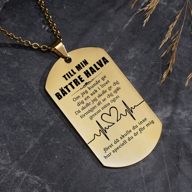 När du är i närheten slår mitt hjärta snabbare - Hänge för en älskad