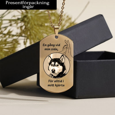 Kundanpassad minnes-identitesbricka - Evig kärlek